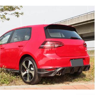 Achterbumper diffuser V1 (voor Base/GTI HB 2012-2017, carbon) foto 3