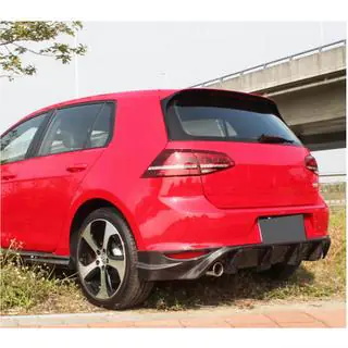 Achterbumper diffuser V1 (voor Base/GTI HB 2012-2017, carbon) foto 3