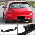 Volkswagen Golf 7/E-Golf 2012–2020 Achterbumper diffuser V2 (voor Base/GTI HB 2012-2017, carbon) foto 1