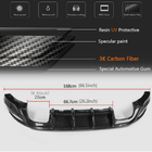 Volkswagen Golf 7/E-Golf 2012–2020 Achterbumper diffuser V2 (voor Base/GTI HB 2012-2017, carbon) foto 5