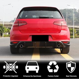Achterbumper diffuser V2 (voor Base/GTI HB 2012-2017, carbon) foto 2