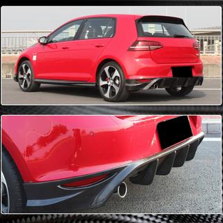 Achterbumper diffuser V2 (voor Base/GTI HB 2012-2017, carbon) foto 3