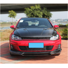 Volkswagen Golf 7/E-Golf 2012–2020 Voorbumper lip Lip V1 (voor GTI HB 2012-2017, carbon) foto 2