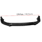 Volkswagen Golf 7/E-Golf 2012–2020 Voorbumper lip Lip V1 (voor GTI HB 2012-2017, carbon) foto 5