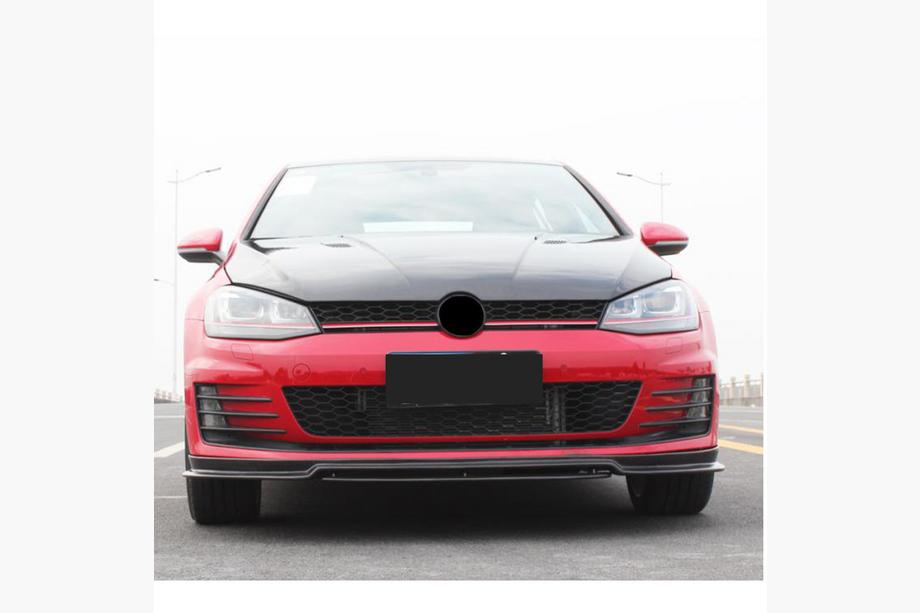 Volkswagen Golf 7/E-Golf 2012–2020 Frontbumper lip Lip V3 (voor GTI HB 2012-2017, carbon) Foto 2