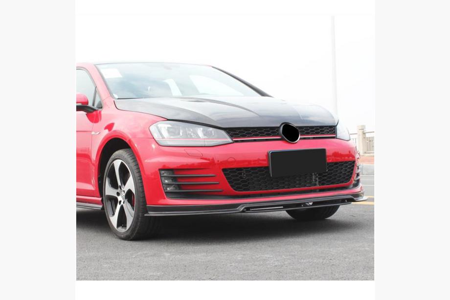 Volkswagen Golf 7/E-Golf 2012–2020 Frontbumper lip Lip V3 (voor GTI HB 2012-2017, carbon) Foto 3
