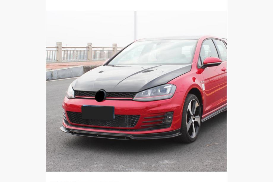 Volkswagen Golf 7/E-Golf 2012–2020 Frontbumper lip Lip V3 (voor GTI HB 2012-2017, carbon) Foto 4