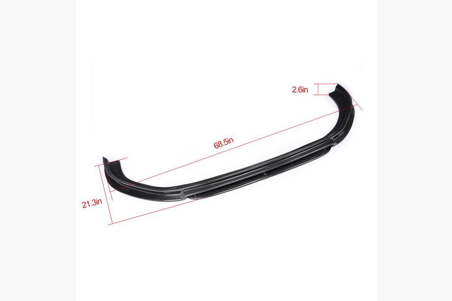 Volkswagen Golf 7/E-Golf 2012–2020 Frontbumper lip Lip V3 (voor GTI HB 2012-2017, carbon) Foto 6