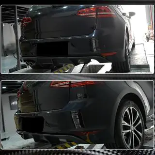 Achterbumper diffuser (voor R/R-Line HB 2012-2017, carbon) foto 4