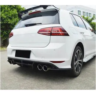 Achterbumper diffuser (voor R-Line HB 2012-2017, carbon) foto 2