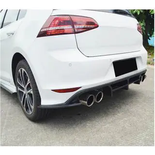 Achterbumper diffuser (voor R-Line HB 2012-2017, carbon) foto 3
