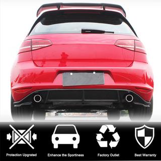 Achterbumperdiffuser V3 (voor Base/GTI HB 2012-2017, carbon) foto 2