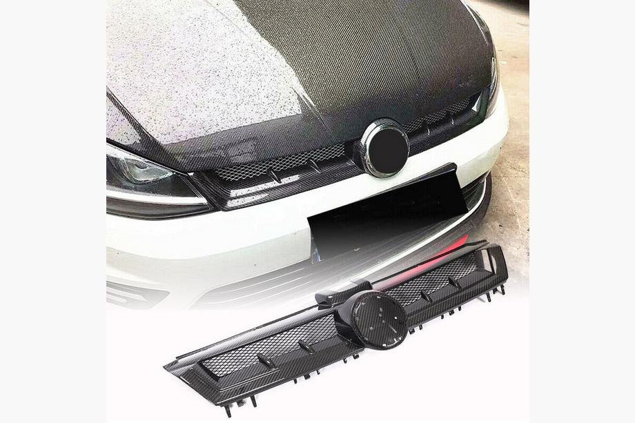 Volkswagen Golf 7/E-Golf 2012–2020 Radiateurgrille (voor HB 2012-2017, Dry Carbon) Image