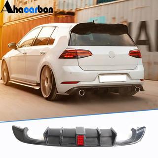 Achterbumper diffuser (voor R-Line HB 2017-2020, carbon) foto 1