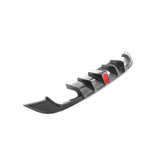 Achterbumper diffuser (voor R-Line HB 2017-2020, carbon) foto 3