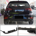 Volkswagen Golf 7/E-Golf 2012–2020 Achterbumper diffuser (voor Base/GTI HB 2017-2020, carbon) foto 1