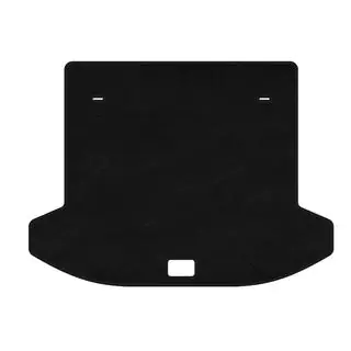 Premium stoffen kofferbakmat (2 rijen, zwart)