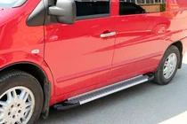 Mercedes Vito W638 1996–2003 Zijsteps Line (2 stuks, aluminium) foto 3