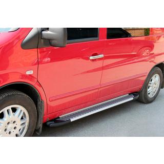 Zijsteps Line (2 stuks, aluminium) Mercedes Vito W638 1996–2003 foto 1