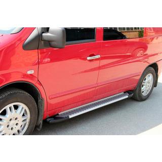 Zijsteps Line (2 stuks, aluminium) Mercedes Vito W638 1996–2003 foto 3