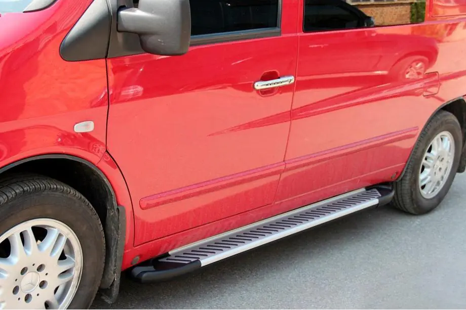 Mercedes Vito W638 1996–2003 Zijsteps Line (2 stuks, aluminium) Image