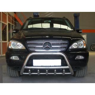 Bullbar (RVS) Mercedes ML W163 1997–2005 foto 3