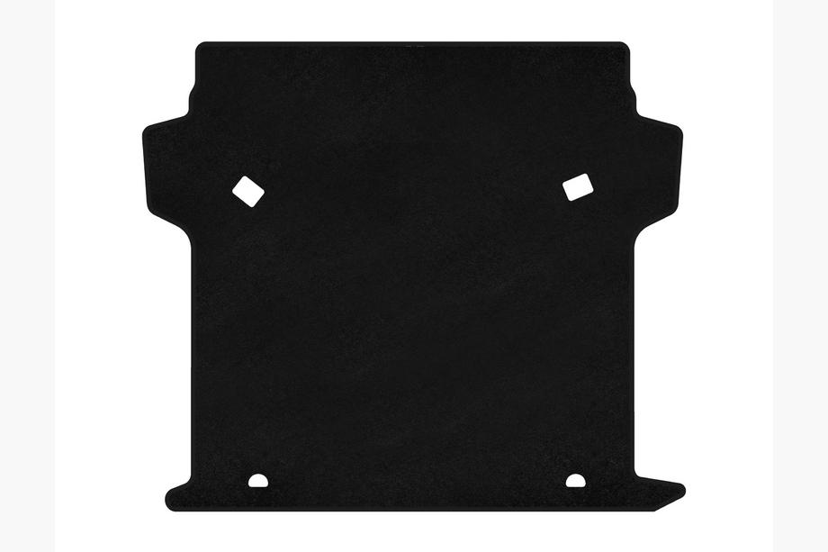 Fiat Doblo II 2010–2022 Premium textiele kofferbakmat (Zwart) Image