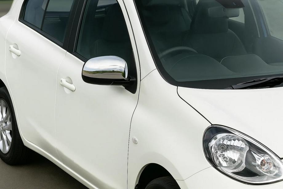 Nissan Micra K13 2011–2016 RVS spiegelkappen (set van 2) Image