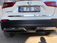 Nissan Qashqai 2014–2021 RVS kofferbakrand OmsaLine - Italiaans roestvrij staal foto 2