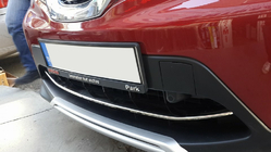 Nissan Qashqai 2014–2021 RVS beschermlijst voor voorbumper (2014-2017) foto 3