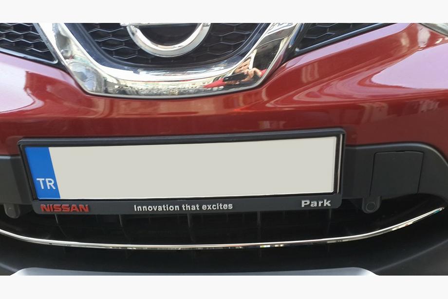 Nissan Qashqai 2014–2021 RVS beschermlijst voor voorbumper (2014-2017) Carmos - Turks staal Foto 5