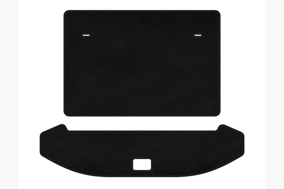 Jetour X70 2018– Premium textiele kofferbakmat (3 rijen, zwart) Image