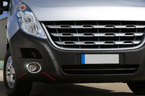 Nissan NV400 2010–2024 RVS chroom sierlijsten voor mistlampen (set 2 stuks) foto 1