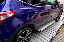 Nissan Qashqai 2014–2021 Zijsteps X5-type (set 2 stuks, aluminium) foto 4