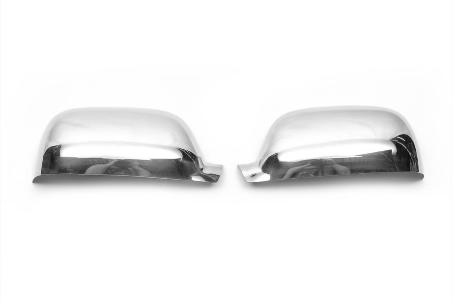 Volkswagen Touareg 2002–2010 Chromen spiegelkappen 2003-2007 (2 stuks, RVS) Foto 4