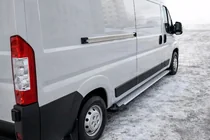 Peugeot Boxer 2006–2025 Zijsteps Allmond Grey (2 stuks, aluminium) foto 1