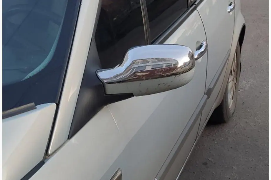Renault Megane II 2004–2009 Spiegelkappen (2 stuks, RVS) Image