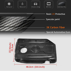 Volkswagen Golf 6 2008–2014 Motorafdekking (voor GTI HB 2010-2013, Carbon) foto 5