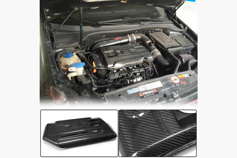 Volkswagen Golf 6 2008–2014 Motorafdekking (voor GTI HB 2010-2013, Carbon) Image