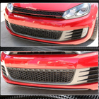 Volkswagen Golf 6 2008–2014 Voorbumper lip Lip V3 (voor GTI HB 2010-2013, carbon) foto 2
