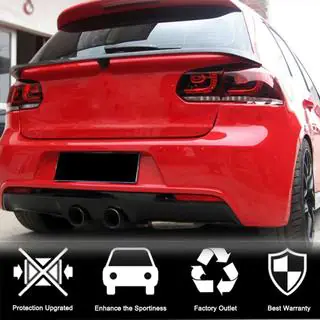 Onderlipspoiler (voor GTI/R HB 2010-2013, carbon) Volkswagen Golf 6 2008–2014 foto 2