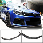 Volkswagen Golf 6 2008–2014 Voorbumper lip Lip V1 (voor R HB 2010-2013, carbon) foto 1