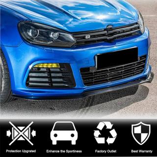 Voorbumper lip Lip V1 (voor R HB 2010-2013, carbon) Volkswagen Golf 6 2008–2014 foto 2