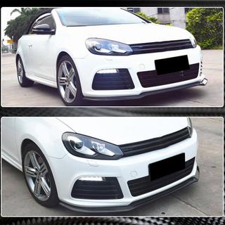 Voorbumper lip Lip V1 (voor R HB 2010-2013, carbon) Volkswagen Golf 6 2008–2014 foto 4