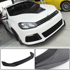Volkswagen Golf 6 2008–2014 Voorbumperlip Lip V2 (voor R HB 2010-2013, carbon) foto 1