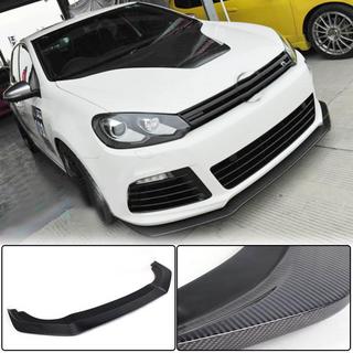 Voorbumperlip Lip V2 (voor R HB 2010-2013, carbon) Volkswagen Golf 6 2008–2014 foto 1