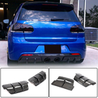 Volkswagen Golf 6 2008–2014 Achterbumper diffuser V2 (voor R/R20 HB 2010-2013, carbon) foto 1