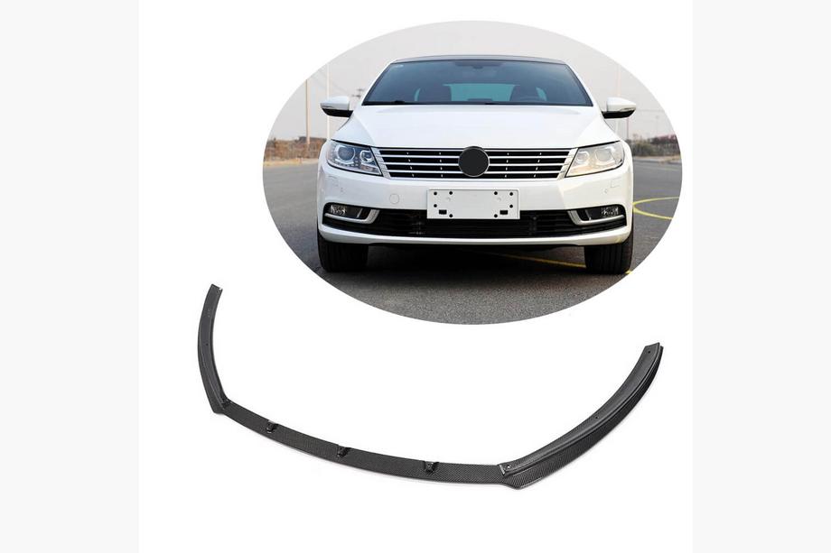 Volkswagen Passat CC 2008–2017 Voorbumper lip Lip (voor 2012-2018, carbon) Image