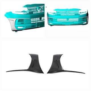 Carbon frontbumper splitters (voor 2015-2019) foto 2