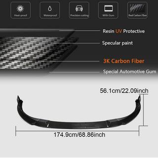 Frontbumper lip Lip (voor GTI HB, carbon) foto 4